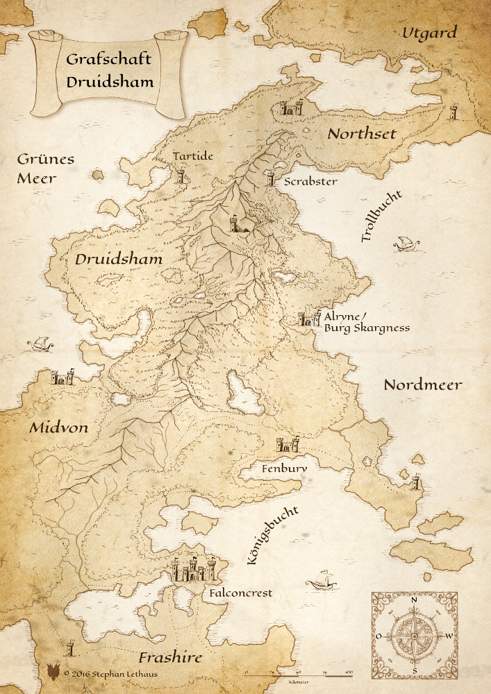 detaillierte Karte von Druidsham